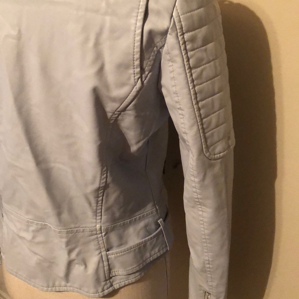 Marc New York (nwot)faux gray leather crop jacket - Picture 8 of 12